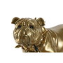 DKD Home Decor Lámpara de Sobremesa Bulldog Dorado en Resina