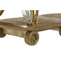 DKD Home Decor Lámpara de Sobremesa Bulldog Dorado en Resina