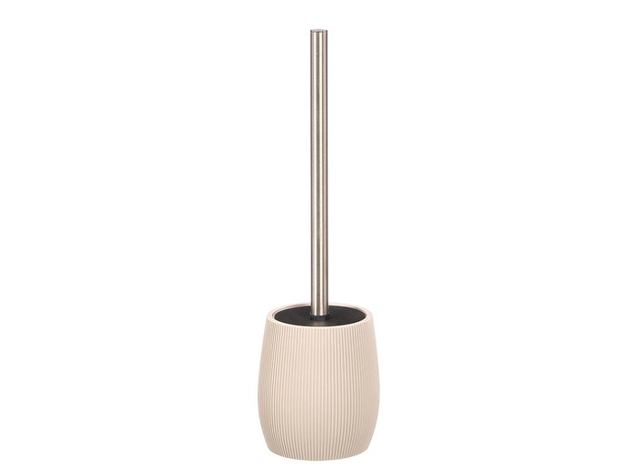 Berilo Escobillero de Poliresina Gris Rayas 10.2x35.5x10.2 cm (Set de 6)