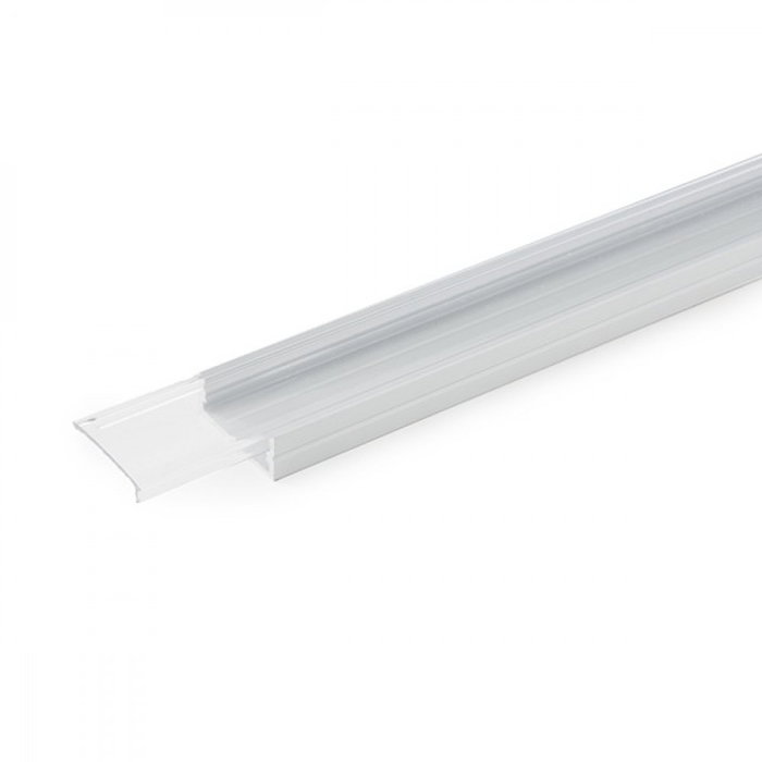 Greenice Perfil de Aluminio para Tira LED Doble con Difusor Transparente x 2M Greenice Perfil de Aluminio para Tira LED Doble con Difusor Transparente x 2M