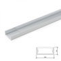 Greenice Perfil de Aluminio para Tira LED Doble con Difusor Transparente x 2M