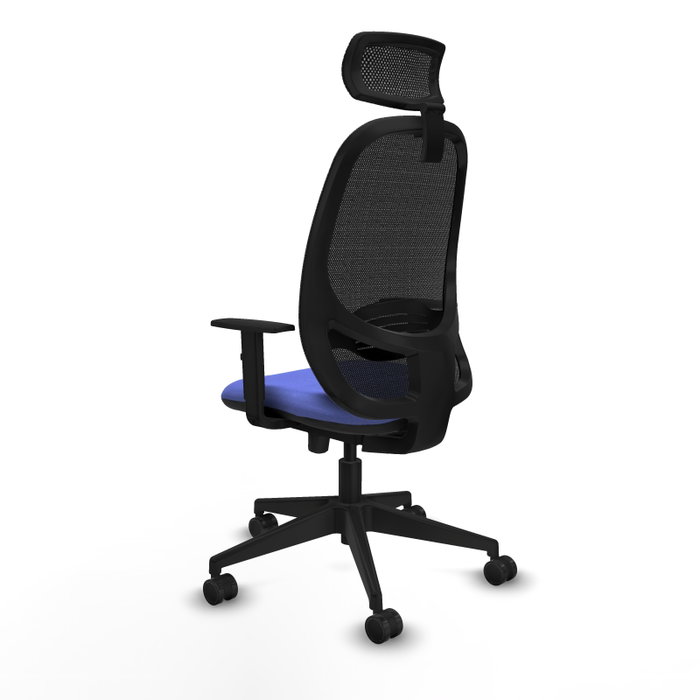 PIQUERAS Y CRESPO Silla de oficina Cilanco con mecanismo Sincro/Traslack, Azul claro y Negro PIQUERAS Y CRESPO Silla de oficina Cilanco con mecanismo Sincro/Traslack, Azul claro y Negro