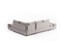 Atelier Del Sofa Sofá Cama Esquinero Crema 210x280cm Convertible en Cama 140x190cm