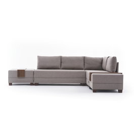 Atelier Del Sofa Sofá Cama Esquinero Crema 210x280cm Convertible en Cama 140x190cm