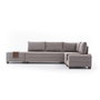 Atelier Del Sofa Sofá Cama Esquinero Crema 210x280cm Convertible en Cama 140x190cm