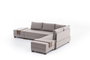 Atelier Del Sofa Sofá Cama Esquinero Crema 210x280cm Convertible en Cama 140x190cm