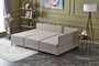 Atelier Del Sofa Sofá Cama Esquinero Crema 210x280cm Convertible en Cama 140x190cm