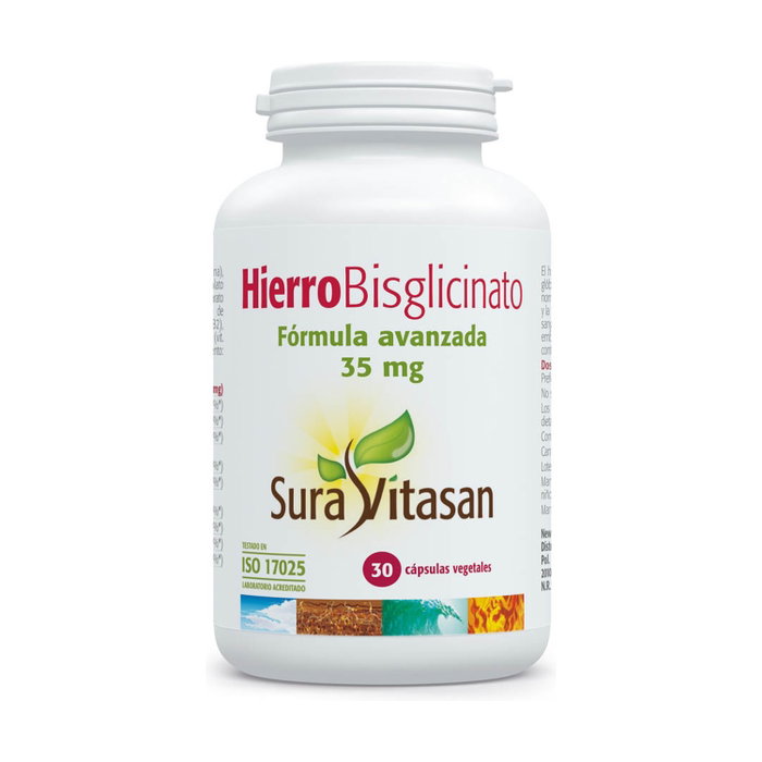 Sura Vitasan Hierro Bisglicinato 35mg 30 cápsulas Sura Vitasan Hierro Bisglicinato 35mg 30 cápsulas