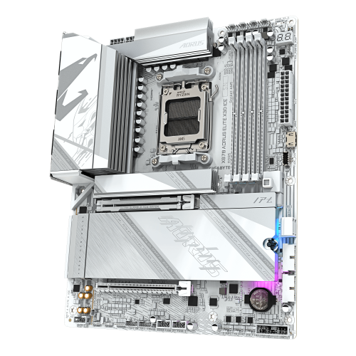 Gigabyte X870 AORUS ELITE X3D ICE ATX Blanco