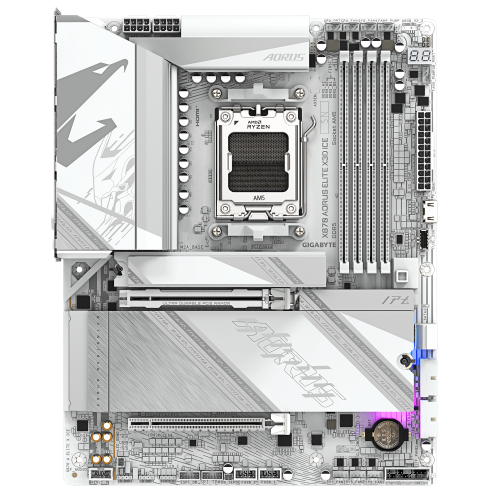 Gigabyte X870 AORUS ELITE X3D ICE ATX Blanco