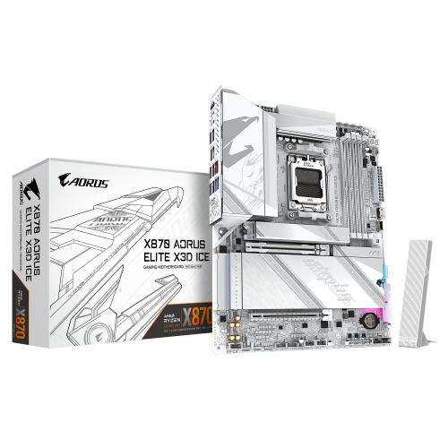 Gigabyte X870 AORUS ELITE X3D ICE ATX Blanco