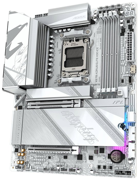 Gigabyte X870 AORUS ELITE X3D ICE ATX Blanco