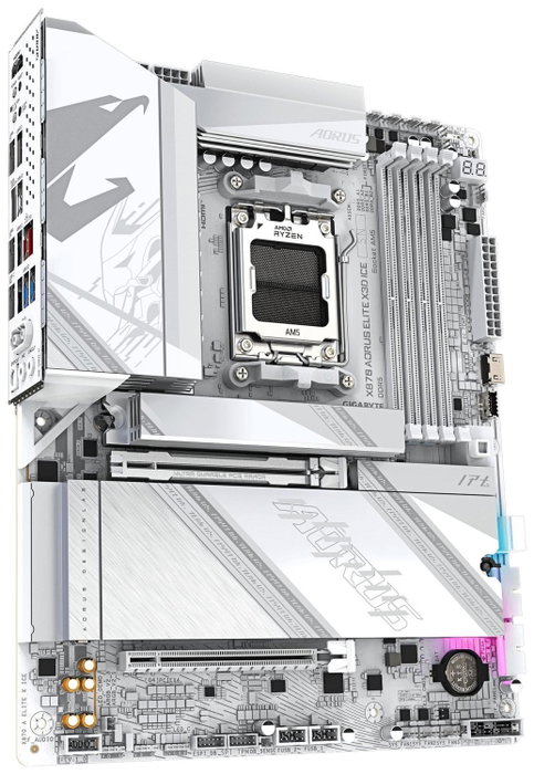 Gigabyte X870 AORUS ELITE X3D ICE ATX Blanco
