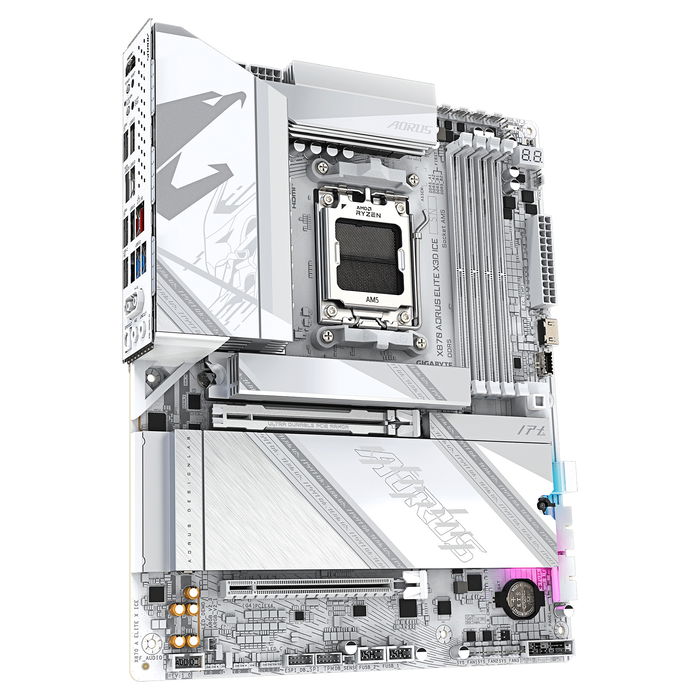 Gigabyte Placa Base X870 AORUS ELITE X3D ICE, AMD X870, Socket AM5, DDR5