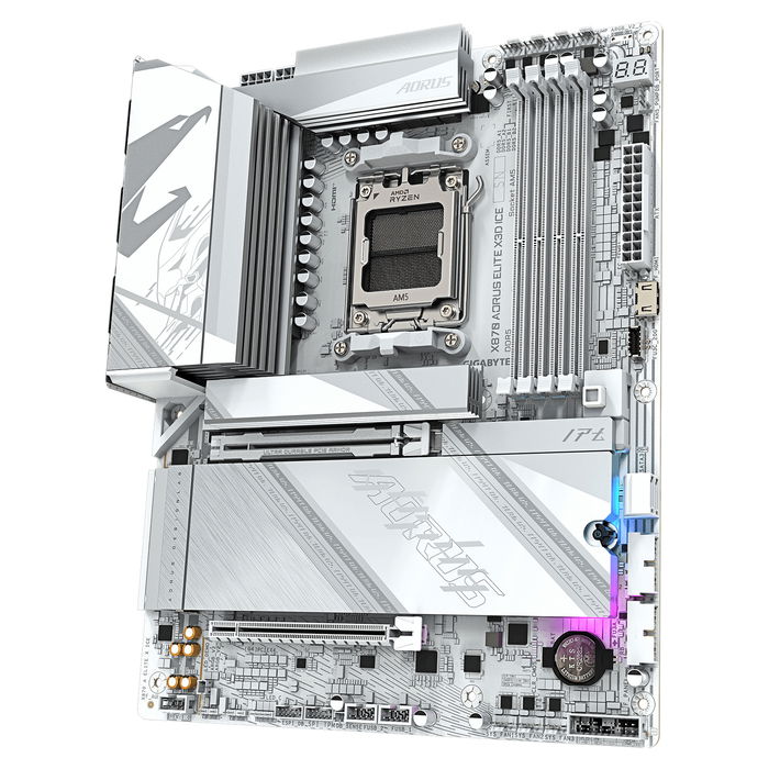 Gigabyte Placa Base X870 AORUS ELITE X3D ICE, AMD X870, Socket AM5, DDR5
