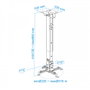 Tooq Soporte de Techo para Proyector PJ2012T-B Inclinable Negro