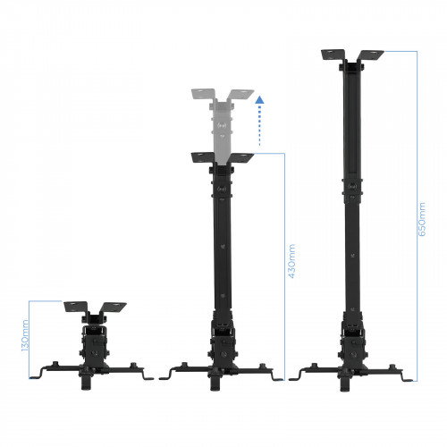 Tooq Soporte de Techo para Proyector PJ2012T-B Inclinable Negro Tooq Soporte de Techo para Proyector PJ2012T-B Inclinable Negro