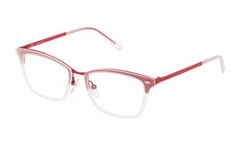 Police VPL2845107L2 Gafas de Vista para Mujer Roja