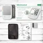 MEDISANA Tensiómetro de Brazo Digital con Voz y Pantalla Grande, Medición de Presión Arterial, Manguito Ajustable, para Adultos, Incluye Pilas y Estuche de Almacenamiento