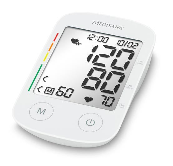 MEDISANA Tensiómetro de Brazo con Voz y Pantalla Grande para Medición Precisa de la Tensión Arterial
