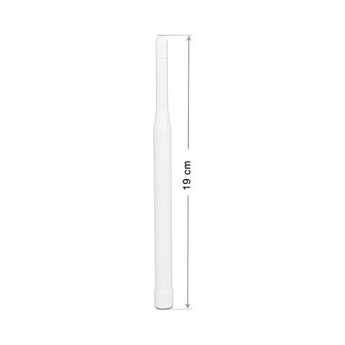 DeLOCK Antena LTE Omnidireccional SMA Macho 2.9 dBi 190 mm Banda Múltiple (89622) Color Blanco