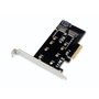 Conceptronic EMRICK04B Tarjeta Controladora 2 en 1 para 2x SSD M.2 PCIe 3.0 x4