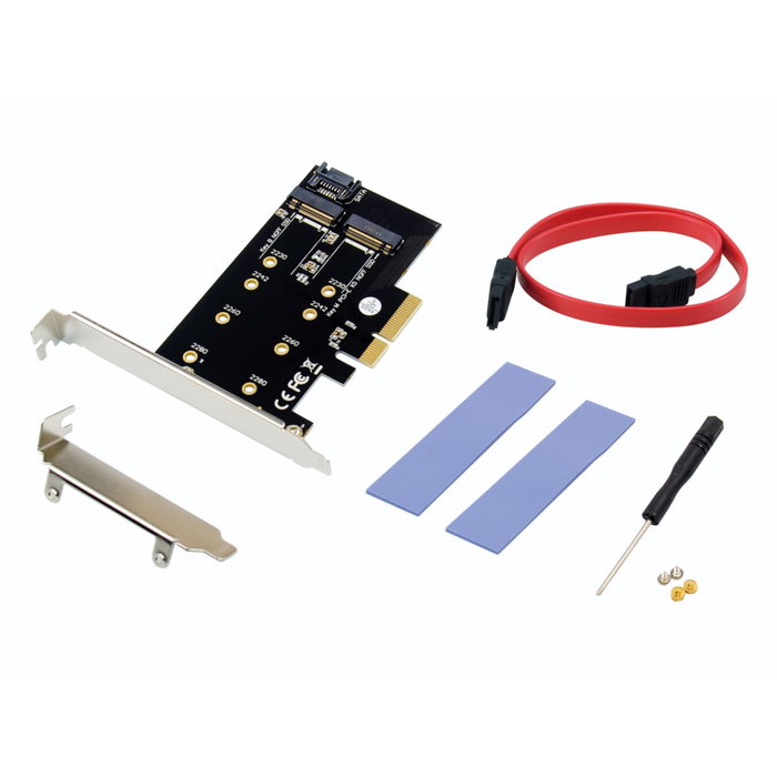 Conceptronic EMRICK04B Tarjeta Controladora 2 en 1 para 2x SSD M.2 PCIe 3.0 x4 Conceptronic EMRICK04B Tarjeta Controladora 2 en 1 para 2x SSD M.2 PCIe 3.0 x4