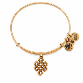Alex And Ani Pulsera Dorada con Nudo Intermedio