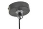 DKD Home Decor Lámpara Techo Metal Gris Negro 24 x 24 x 115 cm