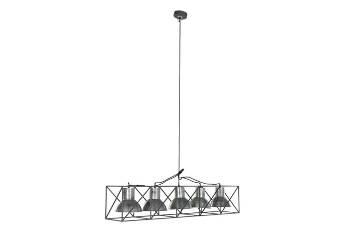 DKD Home Decor Lámpara Techo Metal Gris Negro 24 x 24 x 115 cm DKD Home Decor Lámpara Techo Metal Gris Negro 24 x 24 x 115 cm
