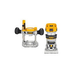DeWALT D26204K Fresadora Combinada, 900 W, 27000 RPM, Portaherramientas 6 y 8 mm (5/16"), Elevación 5.5 cm, Vibración 7 m/s2, 2.9 kg DeWALT D26204K Fresadora Combinada, 900 W, 27000 RPM, Portaherramientas 6 y 8 mm (5/16"), Elevación 5.5 cm, Vibración 7 m/s2, 2.9 kg