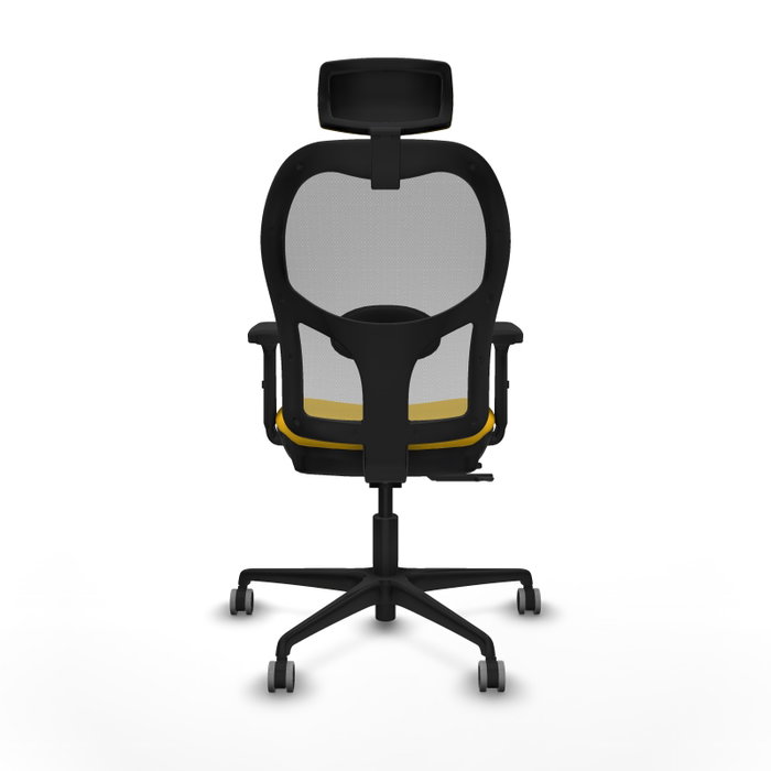PIQUERAS Y CRESPO Silla de oficina Jorquera con mecanismo Sincro/Traslack Amarillo y Gris PIQUERAS Y CRESPO Silla de oficina Jorquera con mecanismo Sincro/Traslack Amarillo y Gris