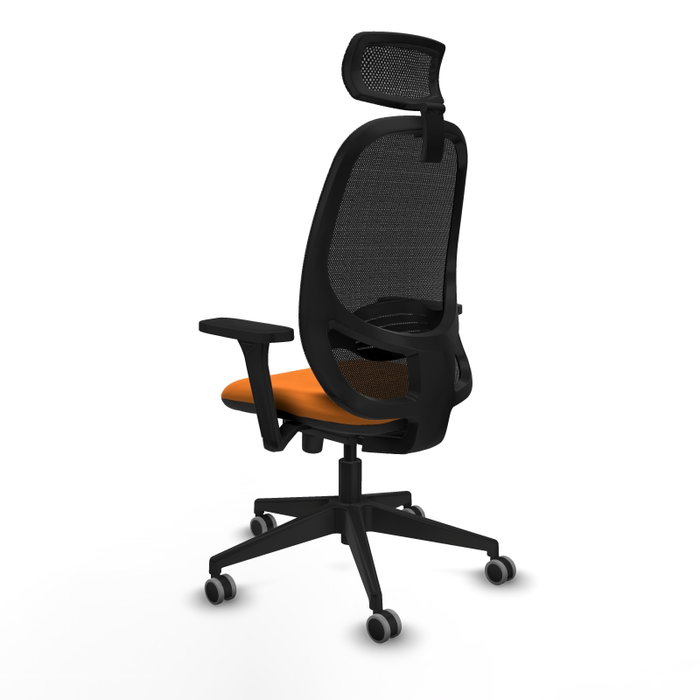 PIQUERAS Y CRESPO Silla de oficina Cilanco con Mecanismo Sincro, Naranja y Negro PIQUERAS Y CRESPO Silla de oficina Cilanco con Mecanismo Sincro, Naranja y Negro
