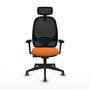 PIQUERAS Y CRESPO Silla de oficina Cilanco con Mecanismo Sincro, Naranja y Negro
