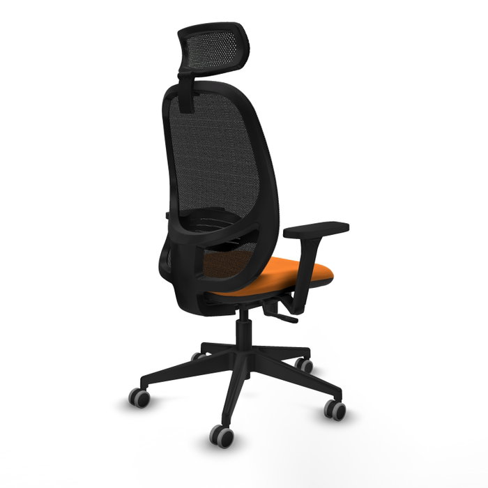 PIQUERAS Y CRESPO Silla de oficina Cilanco con Mecanismo Sincro, Naranja y Negro PIQUERAS Y CRESPO Silla de oficina Cilanco con Mecanismo Sincro, Naranja y Negro