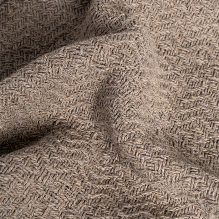 Plaid Marrón Algodón-Poliéster 180 X 270 cm