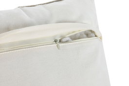 DKD Home Decor India 24 Cojin Boho Blanco 45 x 45 cm (2 Unidades) Bordado a Mano Algodon