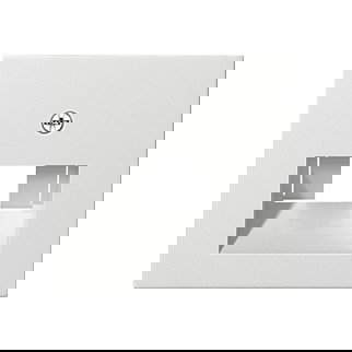 GIRA System 55 Cubierta para Toma de Conexión UAE/IAE, Blanco Seda Mate GIRA System 55 Cubierta para Toma de Conexión UAE/IAE, Blanco Seda Mate