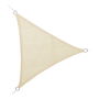Faura Toldo Vela Triangular Beige 3,6x3,6x3,6 m Tratamiento Anti-UV Ocultación 100%