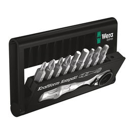 Wera Bit-Check 10 Zyklop Mini BiTorsion 1 Juego de puntas, 10 piezas, Hexagonal, 1/4"