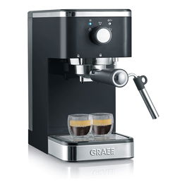 Graef ES402 Máquina de Espresso Semiautomática, 15 bar, 1.25 L, Acero Satinado y Negro, 1400 W