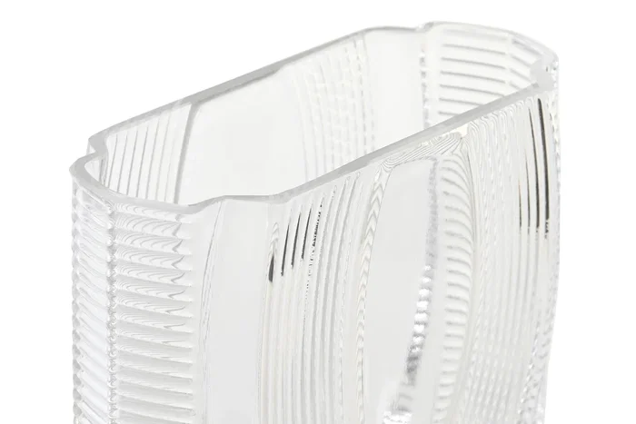 DKD Home Decor Jarrón de Cristal Transparente 16x7x17 cm