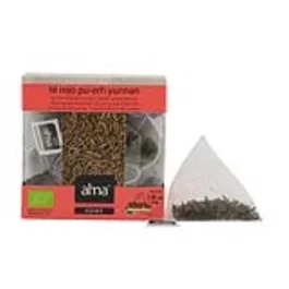 ALMA HOME Té Rojo Pu-Erh Yunnan Infusión Ecológica - 15 Pirámides