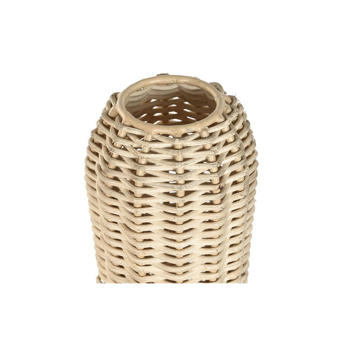 DKD Home Decor Lámpara de Pie de Rattan y Hierro Natural