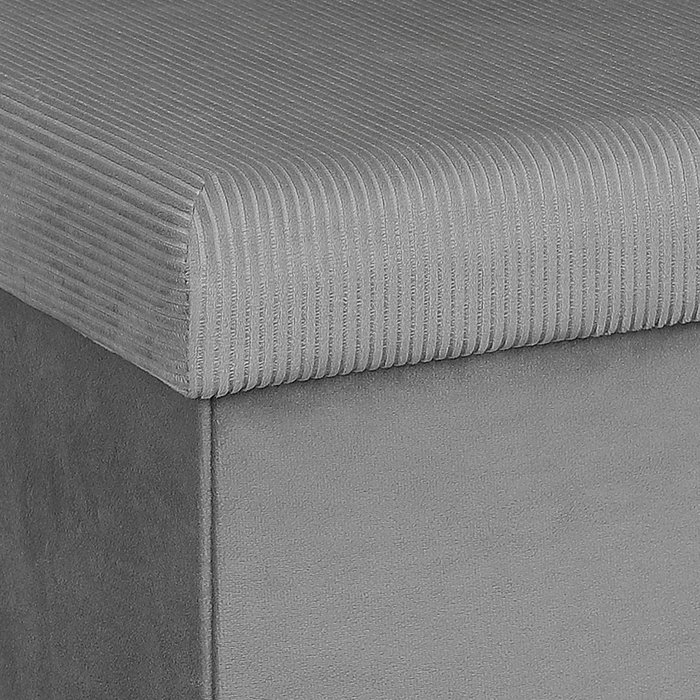 Home Deco Factory Caja-puf Plegable Giulia Gris Home Deco Factory Caja-puf Plegable Giulia Gris