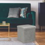 Home Deco Factory Caja-puf Plegable Giulia Gris