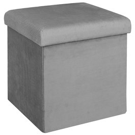 Home Deco Factory Caja-puf Plegable Giulia Gris