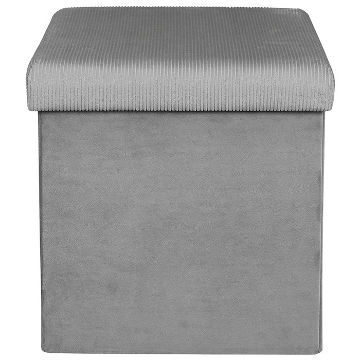 Home Deco Factory Caja-puf Plegable Giulia Gris Home Deco Factory Caja-puf Plegable Giulia Gris