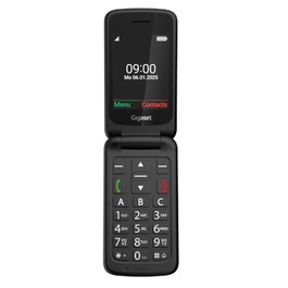 Gigaset GL595 Teléfono Móvil Senior Negro Pantalla 2.8" Botones Grandes Función SOS Batería Larga Duración