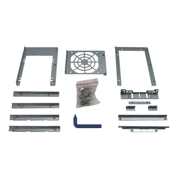 Inter-Tech 4U-4424 Rack Server de 4U, Negro/Plata, Metal, Compatible con ATX/EATX/Mini-ITX/uATX/EEB, 27 Bahías HDD Hot-Swap, 2 Ventiladores de 80mm